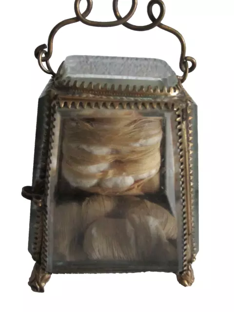 Ancienne Boite A Montre - Bijoux En Verre Biseaute Et Laiton