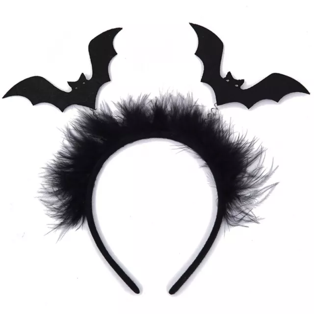 Halloween Bat Hair Hoop Black Headband Halloween Costume Accs for Festival