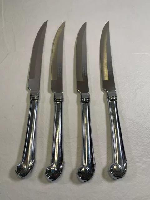 Set Of 4 Carvel Hall George Washington Stainless Steak Knives USA (V1)