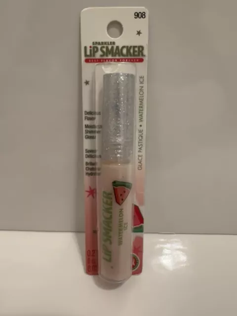 Vintage Bonnie Bell Lip Smacker Sparkler Lip Gloss 908 Watermelon Ice New Carded