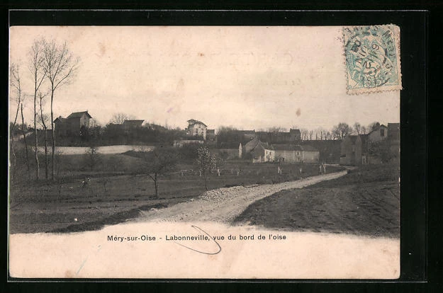 CPA Méry-sur-Oise, Labonneville, view from the edge of the oise