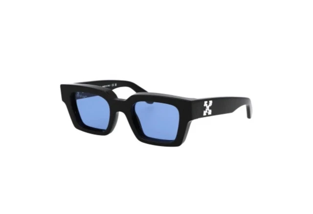Occhiali Sole Off White Virgil Nero Lenti Celesti !