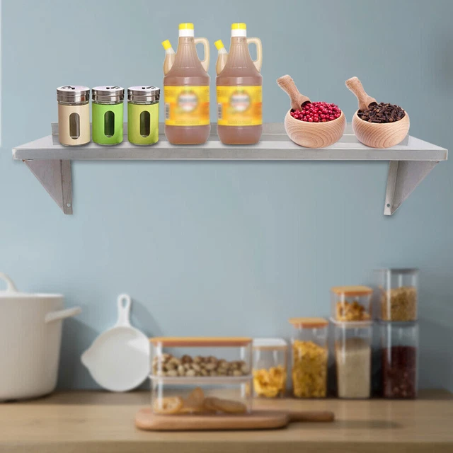 Stainless Steel Wall-mounted Commercial Solid Shelf  Kitchen Restaurant Rack