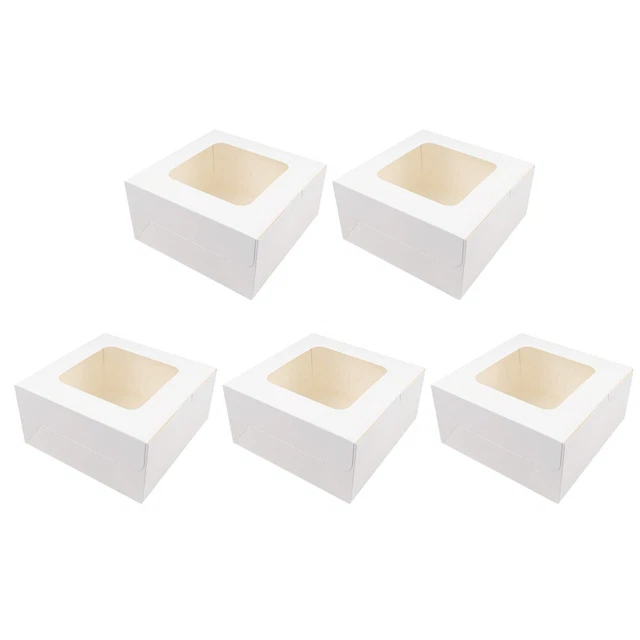 5 Pcs Boîtes À Desserts Boîte À Pâtisserie Contenants De Bonbons Chocolat