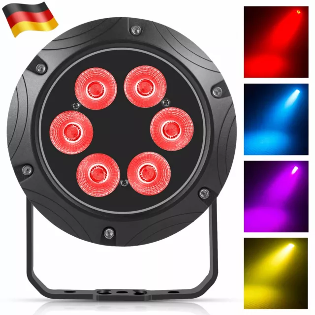 100W RGBW 6 LED Par Bühnenlicht IP65 Wasserdicht DMX512 Disco Party DJ Lichteffe