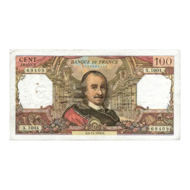 France billet 100 francs Corneille 1976 TTB - Série X.1004 - Fay 65.55 - P.149