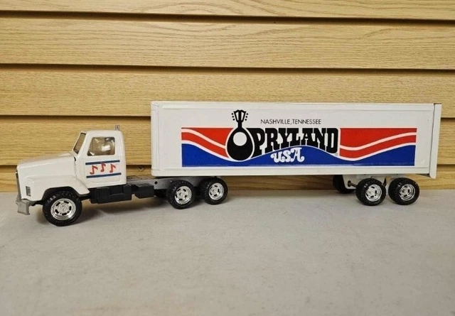 VINTAGE SEMI TRUCK and Trailer ERTL Opryland Advertising Toy Nashville