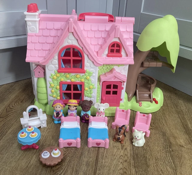 HAPPYLAND HOUSE ELC Cherry Lane Cottage Plus Figures Animals And
