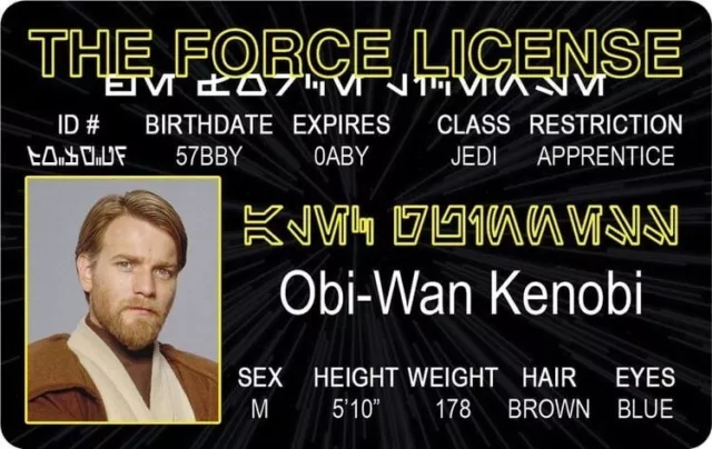 Star Wars Obi-Wan-Kenobi The Force Trading Card!!!