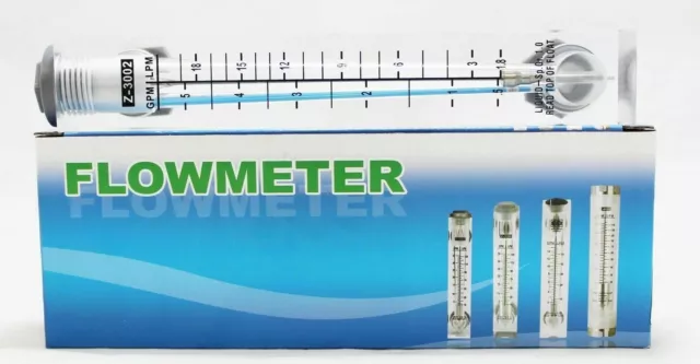 Panel Flowmeter Water Flow Meter ROTAMETER 0.5-5 GPM