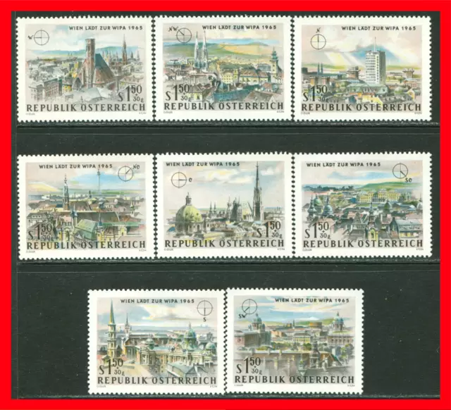Austria Semi-postal Stamps Scott B306-B313, Mint Complete Set!! A212