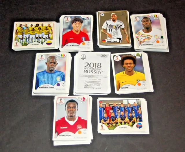 151 verschiedene  Panini  FIFA World Cup RUSSIA 2018 Sticker