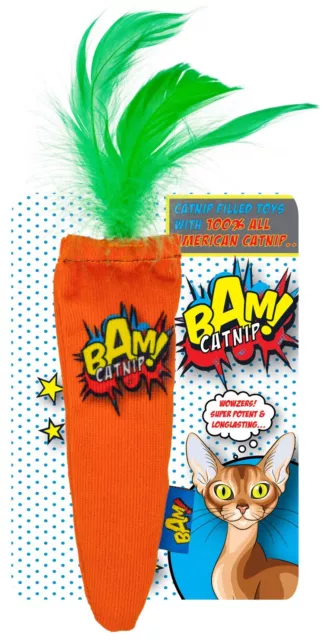 BAM Cat Catnip Filled Carrot