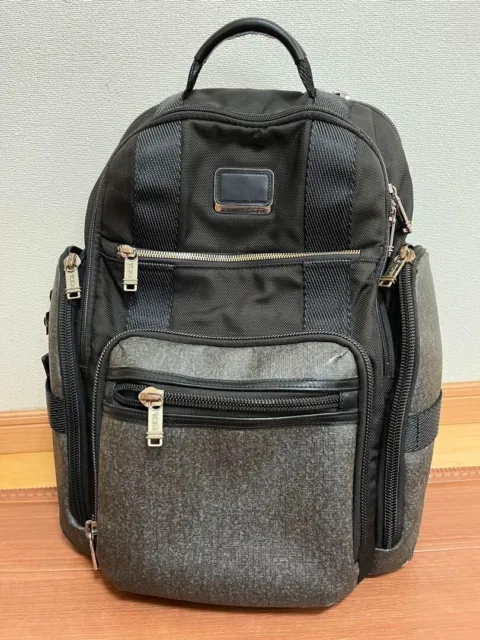 TUMI ALPHA BRAVO SHEPHERD Backpack Gray PC Bag Used