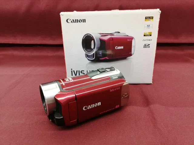 JAPAN Model Works Perfectly Canon Ivis Hfr10 Good Condition Red Color JAPAN