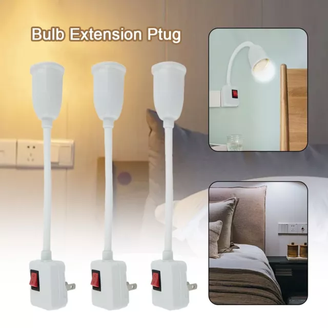 Create a Relaxing Atmosphere with Warm Light Bulbs Set of 3 Socket Adapters