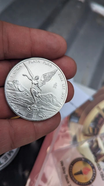 2022 Mexican 1oz .999 Fine Silver Libertad 1 ONZA PLATA PURA