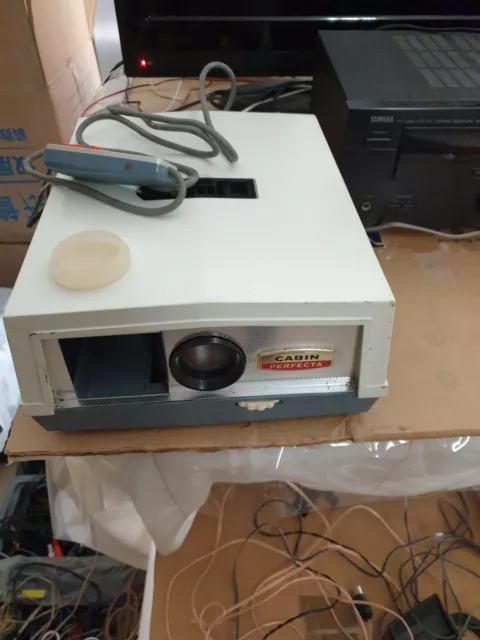 VINTAGE cabin perfacta Slide Projector with controller , need a new lamp