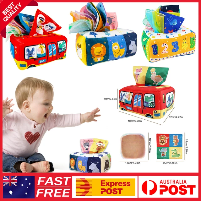 Baby Tissue Box Toy Soft Sensory Toys for Preschool Learning Toys Baby Gifts