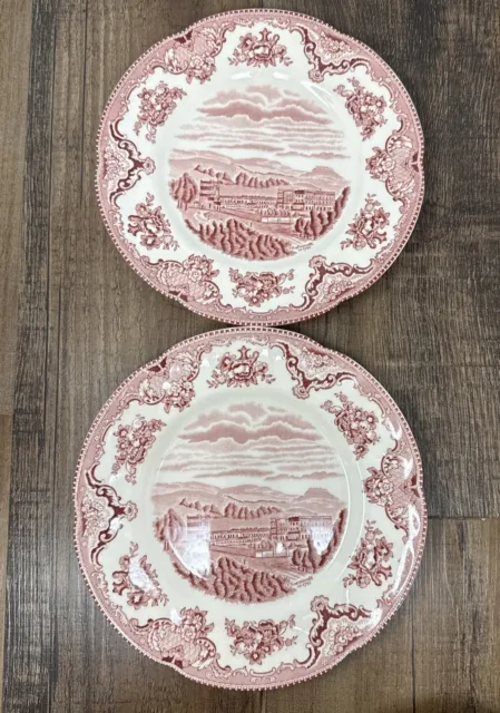 Johnson Bros Old Britain Castles Chatsworth  Salad Plates - Set Of 2