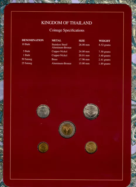 Coin Sets of All Nations Thailand 1989-1991 UNC 1.5.29 Rare set 2