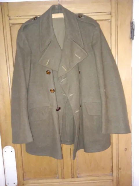 ROYAL SIGNALS GREATCOAT Unmounted 1951 pattern Reefer Peacoat jacket ...
