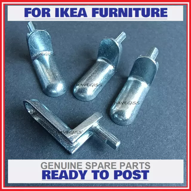 IKEA BESTA SHELF Support Pins Pegs 113301 Brand New Original Parts X4 £
