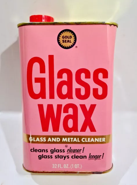 Gold Seal GLASS WAX LARGE 32 oz FULL Unused Can Glass