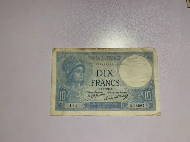 10 Dix Francs - Banque De France - Dix Francs - 1927