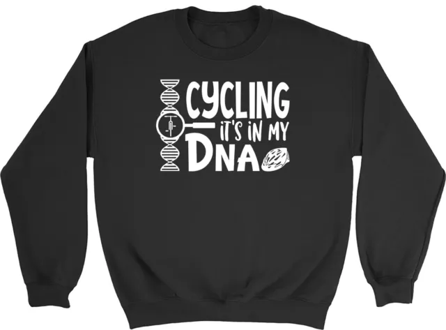 Felpa maglione Cycling It's in my DNA bambini bambini ragazzi ragazze