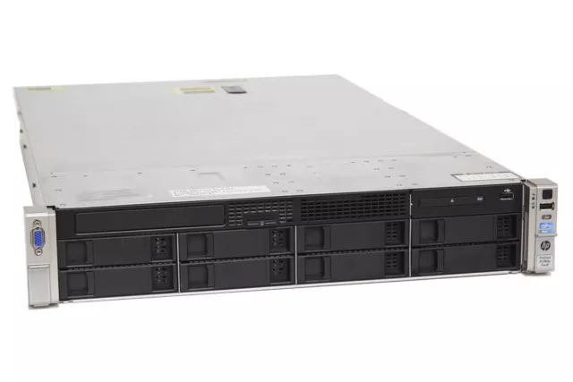 HP Proliant DL380p Gen8 // 2x E5-2690 v2, 64 GB, 8x LFF, P420i, 19" Rails