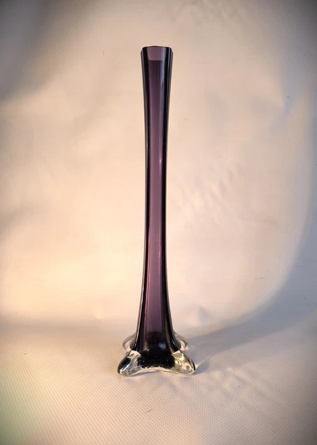 Baguier Soliflore Vintage Années 70 Couleur Bordeaux - Déco Rétro En Excellent état