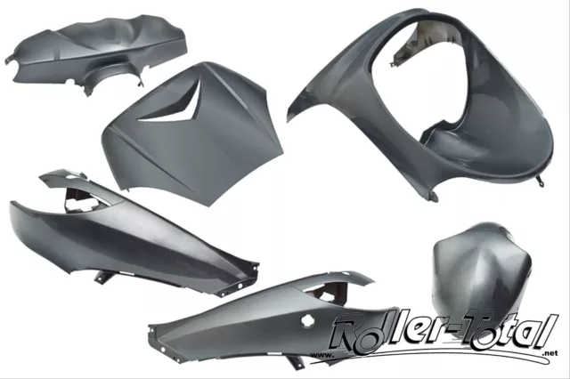 Kit Carénage Anthracite Métallique 6 Pièces Peugeot Vivacity Bodykit Bodyparts