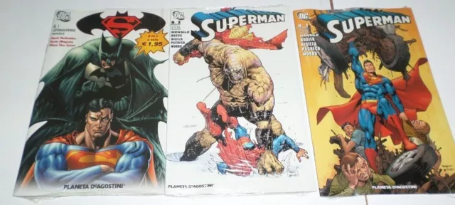 Lotto-Blocco Superman E Batman N.1 Superman 1 - 3 Blisterati Edicola  Planeta