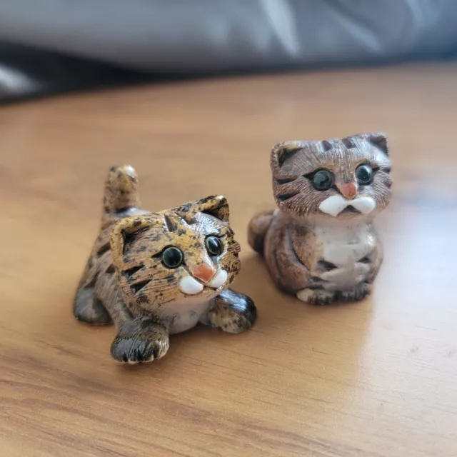 Artesania Rinconada #172A 172B Tabby Cats Retired Vintage Includes Both