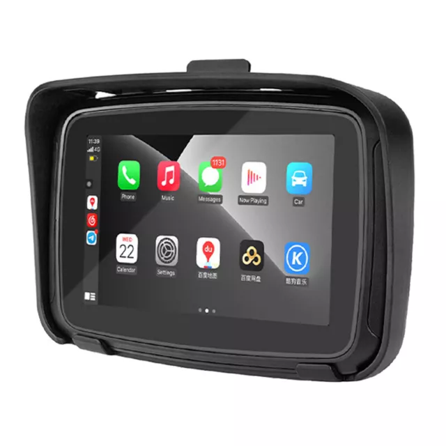 5 "IPS Touchscreen Tragbarer Motorrad-Navigator Drahtlos CarPlay Wasserdicht cv 3