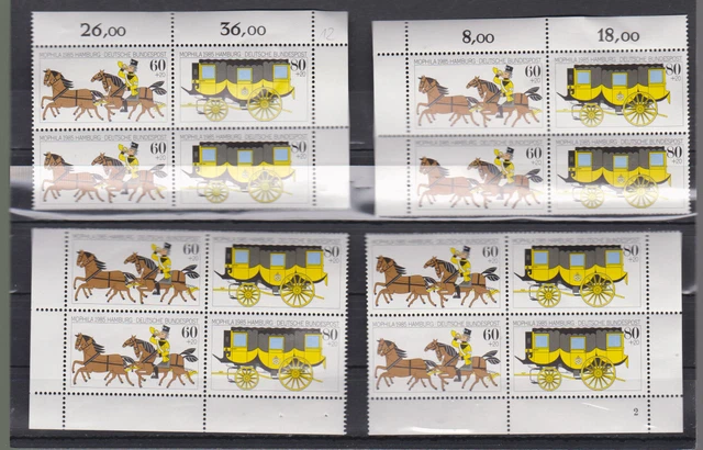  briefmarken - brd -vierer blöcke  postfrisch** - top
