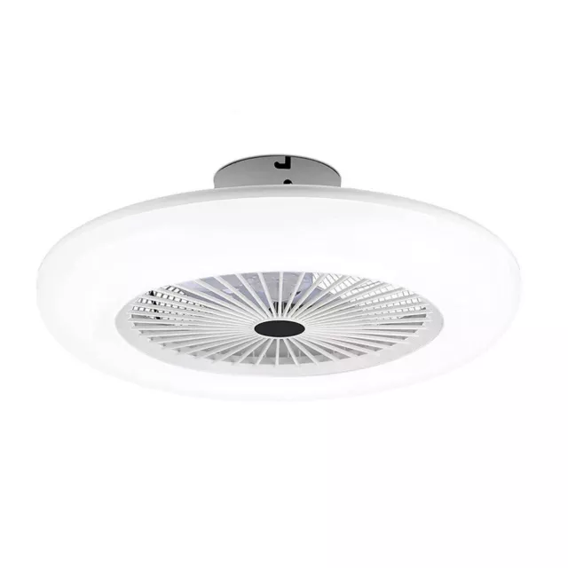 Ventilatore Da Soffitto E Plafoniera 62W Lampadario Led 3 Pale Telecomando Timer