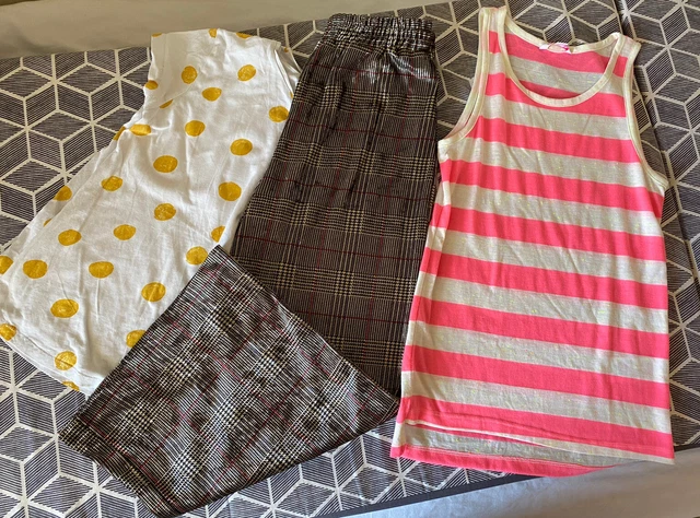 GIRLS SUMMER T-SHIRT, TOPS AND Trouser  BUNDLE 9 - 10 YEARS River Island , Zara