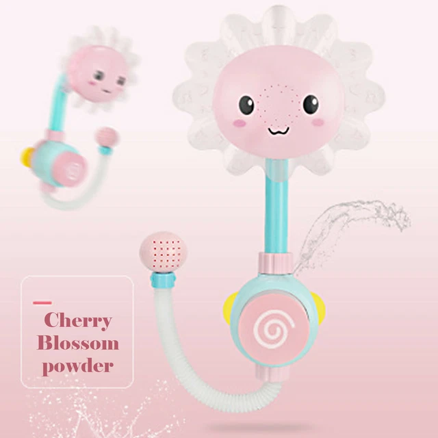 Baby Bath Toys Water Game Sun Flower Faucet Electric Shower Spray Kids Bathroom