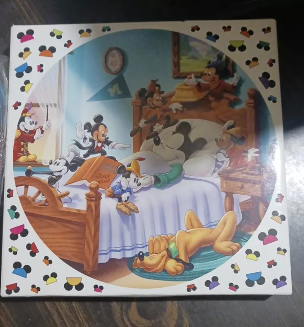 Disney's MICKEY MOUSE 'Through the Years' 8.5" Decorative Collector Plate in Box