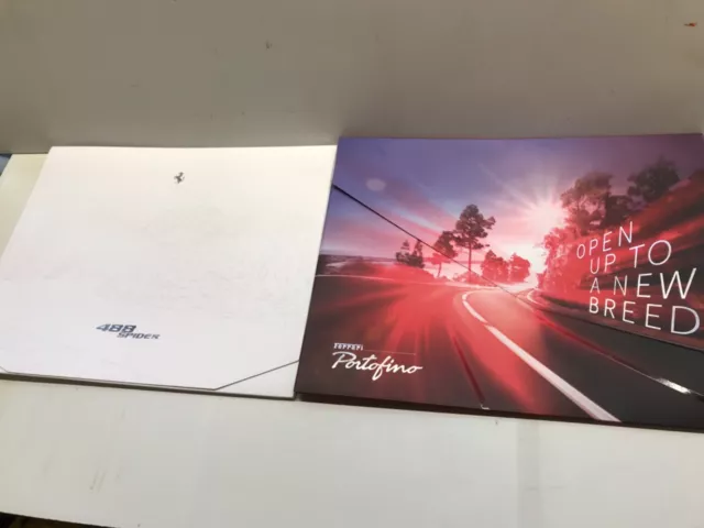 Ferrari 488 Spyder Ferrari Portofino Vip Sales Brochure Literature