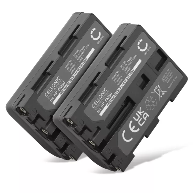 2x Bateria para Sony DCR-TRV950 DCR-TRV80 Cyber-shot DSC-S30 MVC-CD300 (1600mAh)