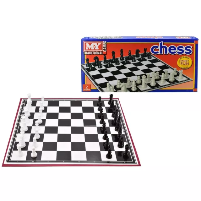 Classic Chess Board Game Family Kids Traditional Folding Board Game of Strategy