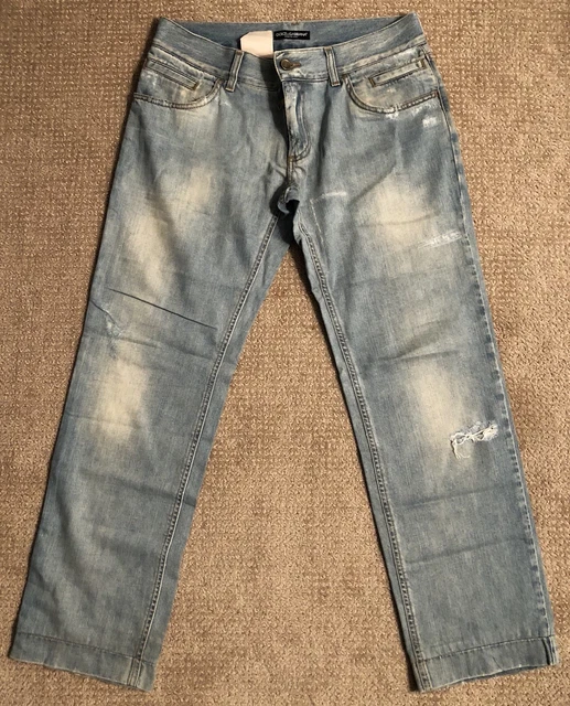 Jeans Dolce & Gabbana Homme – Taille 50, 100% Coton Denim, Made In Italy, Occasion Très Bon état