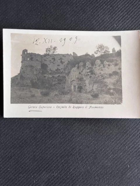 Cartolina Gerace Superiore - Castello Di Ruggero Il Normanno - Viaggiata 1909