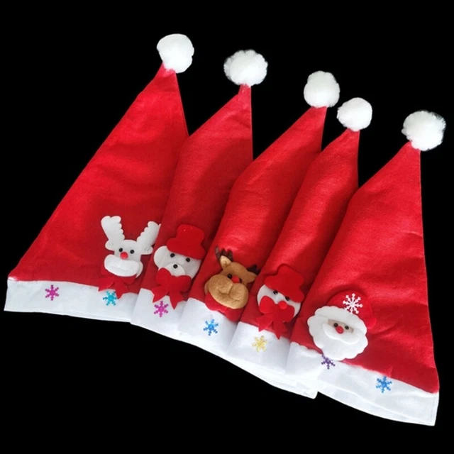 LED LIGHT UP Christmas Santa Hat StandOut Eye Catching Flashing Sata