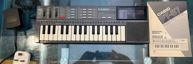 CASIO PT 87 VINTAGE Keyboard With ROM Pack RO 551 Original Box Instructions 34.99 PicClick UK