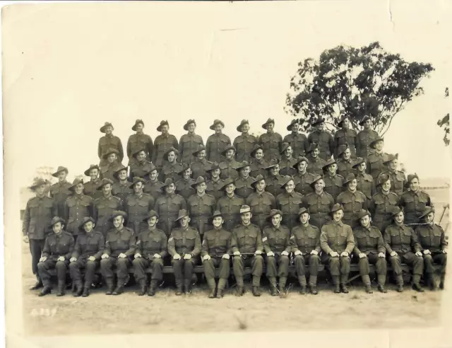 WWII Australia Military Photo 1st AntiAircraft Regiment Ingleburn Camp 1940 NSW