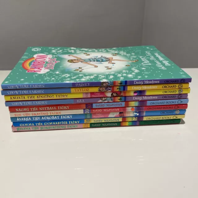 Rainbow magic Fairies Books Set Bundle X 9 Books. Sporty  & Showtime Fairies